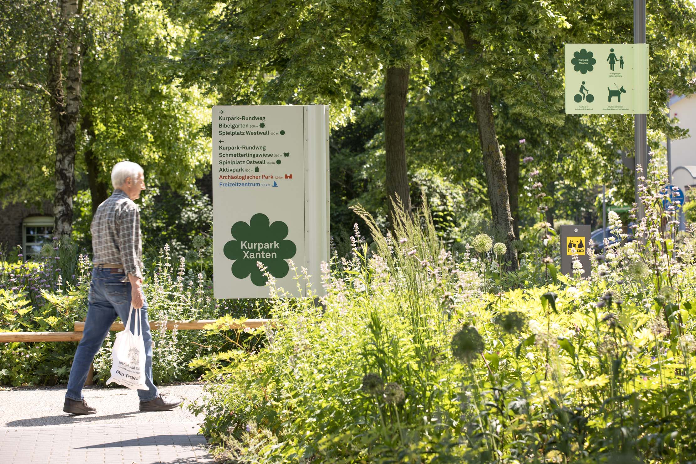 Leitsystem Kurpark Xanten 