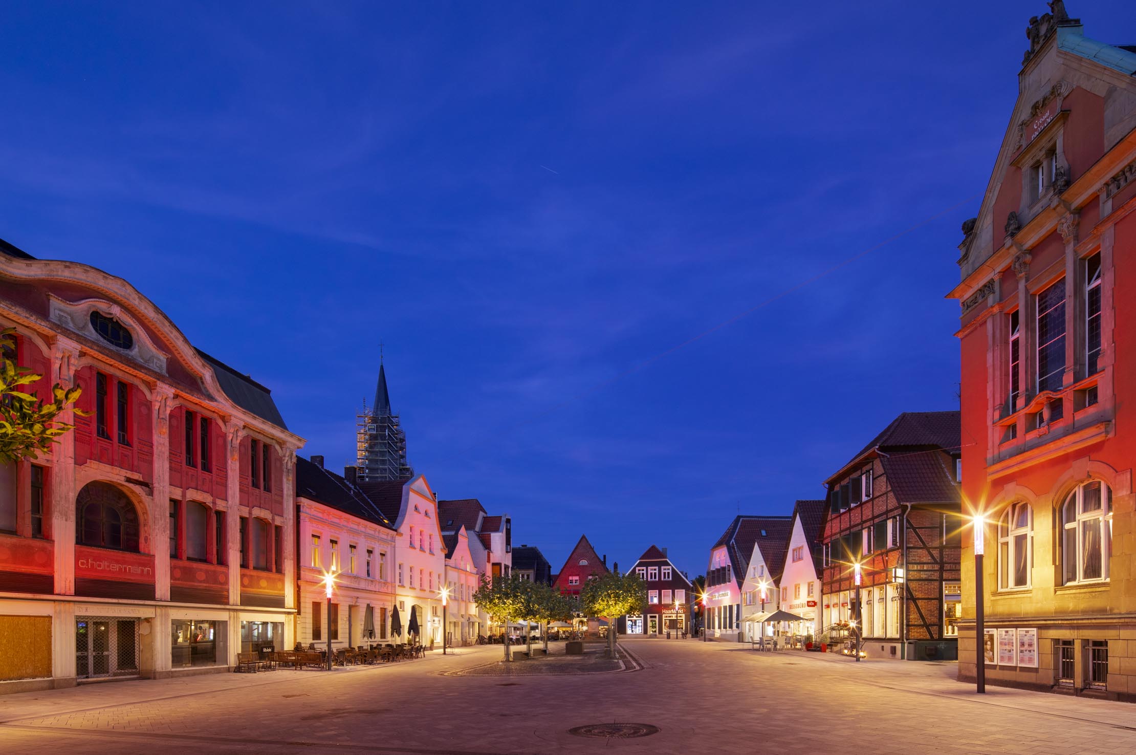 Lichtinstallation Marktplatz Ahlen