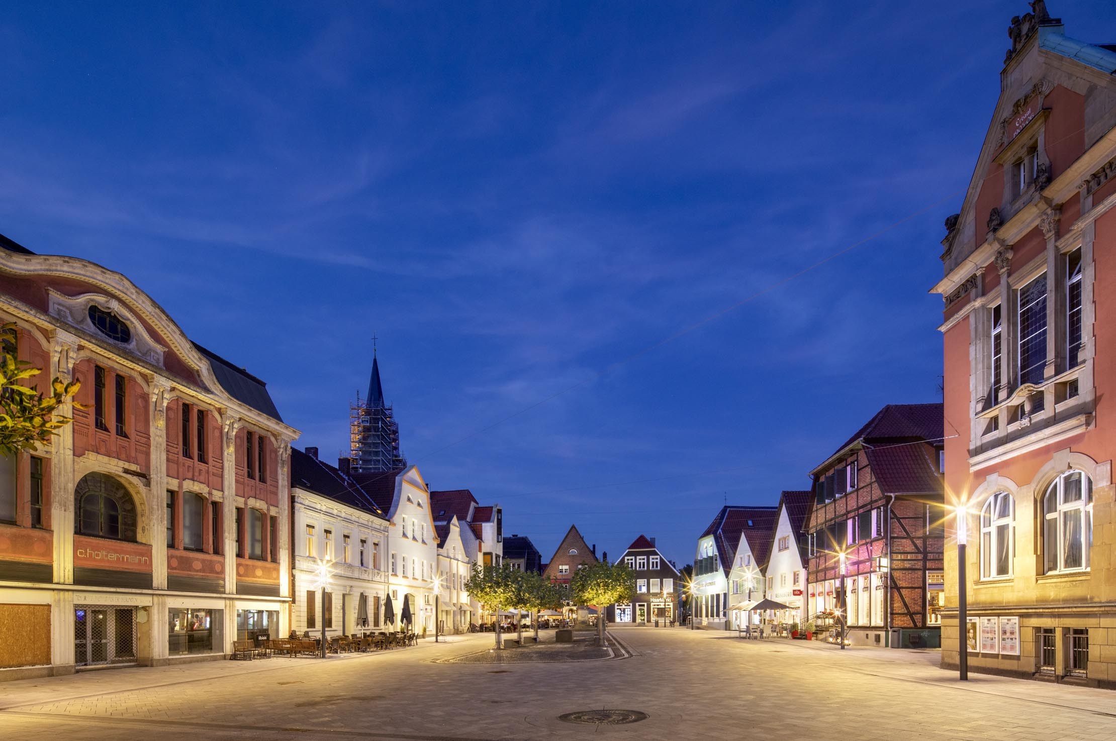 Lichtinstallation Marktplatz Ahlen